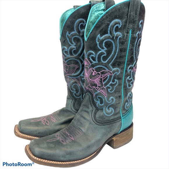 Corral embroidered cowboy boots western shoes
